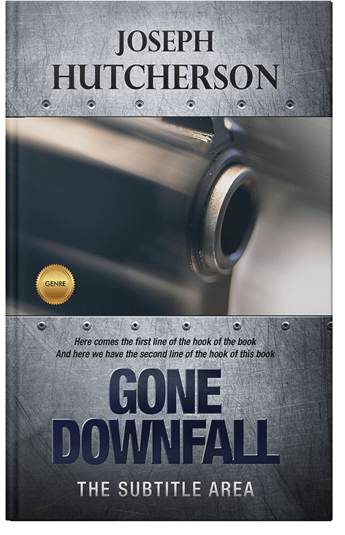 Front view of Premade Action & Adventure Book Cover - Outer Space