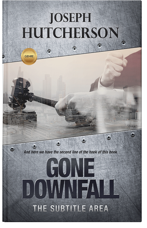 Front view of Premade Business Book Cover - French Gray