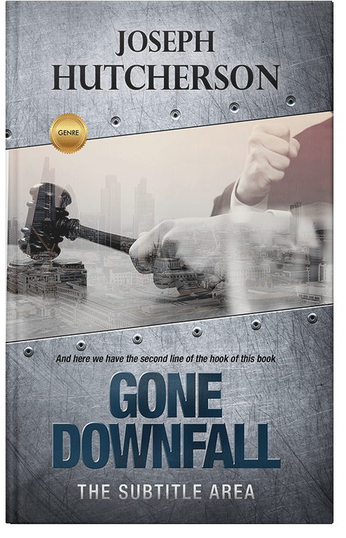 Front view of Premade Mystery & Thriller & Suspense Book Cover - French Gray