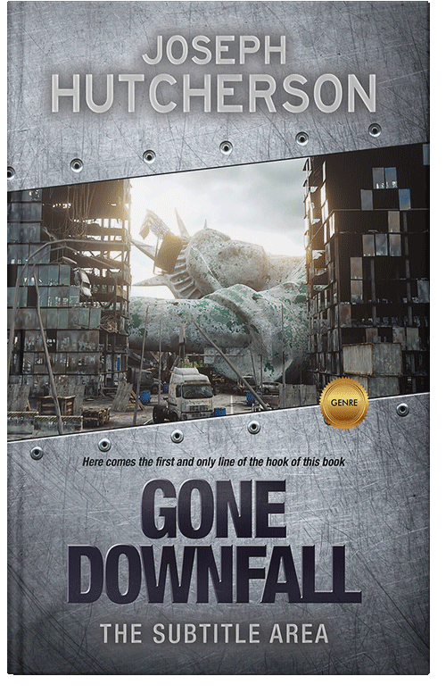 Front view of Premade Apocalyptica Book Cover - Rolling Stone