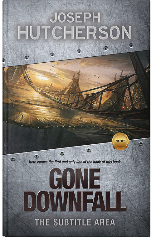 Front view of Premade Apocalyptica Book Cover - Cloudy