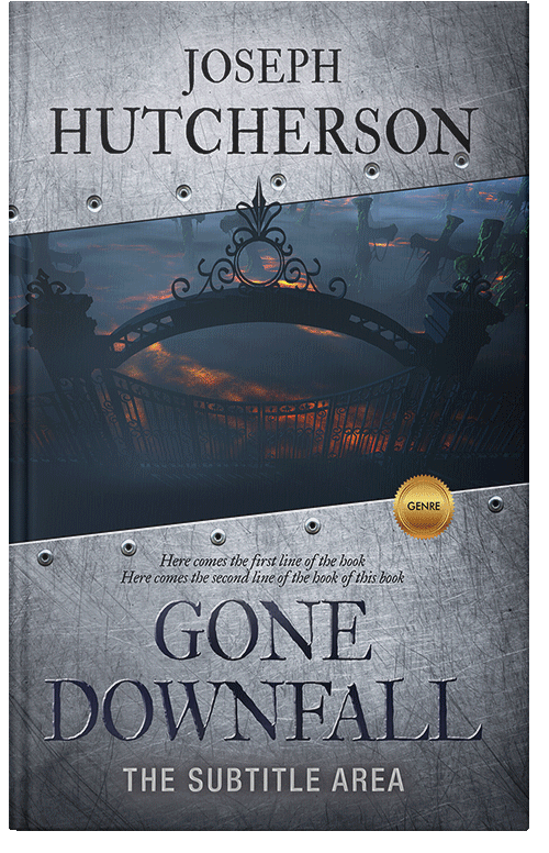 Front view of Premade Horror Book Cover - Ebony Clay