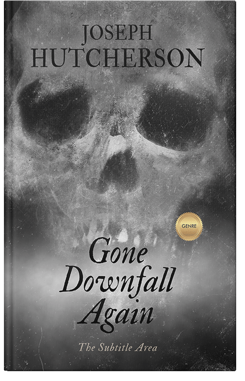Front view of Premade Horror Book Cover - Dove Gray
