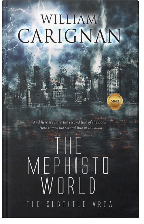 Front view of Premade Apocalyptica Book Cover - Outer Space