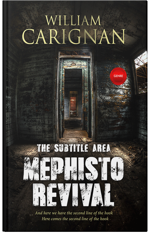 Front view of Premade Abstract Book Cover - Rangoon Green