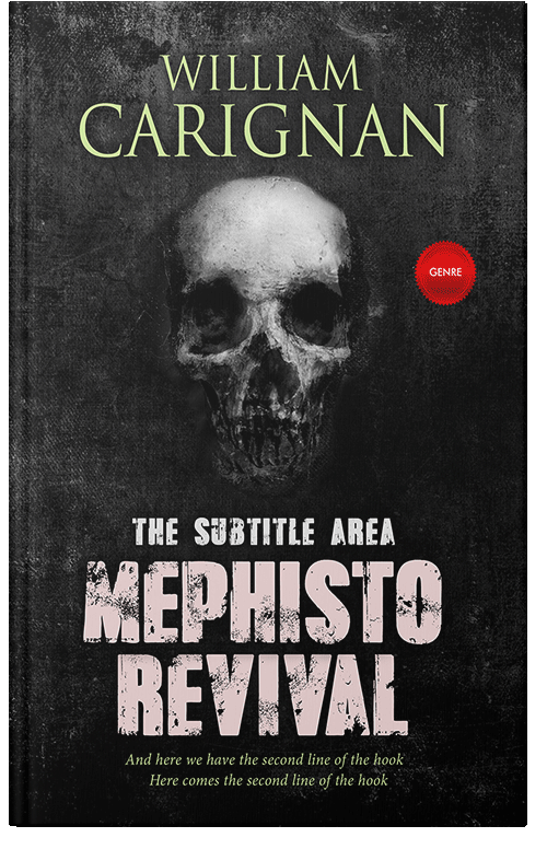 Front view of Premade Horror Book Cover - Wafer