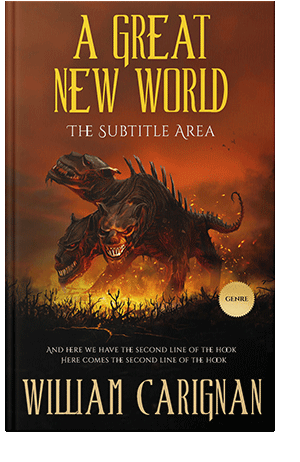 Pre Made Book Cover Brown Bramble