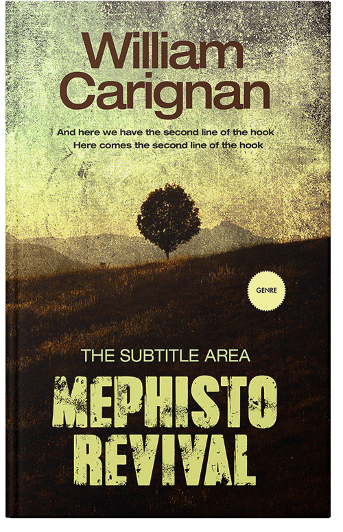 Front view of Premade Horror Book Cover - Primrose