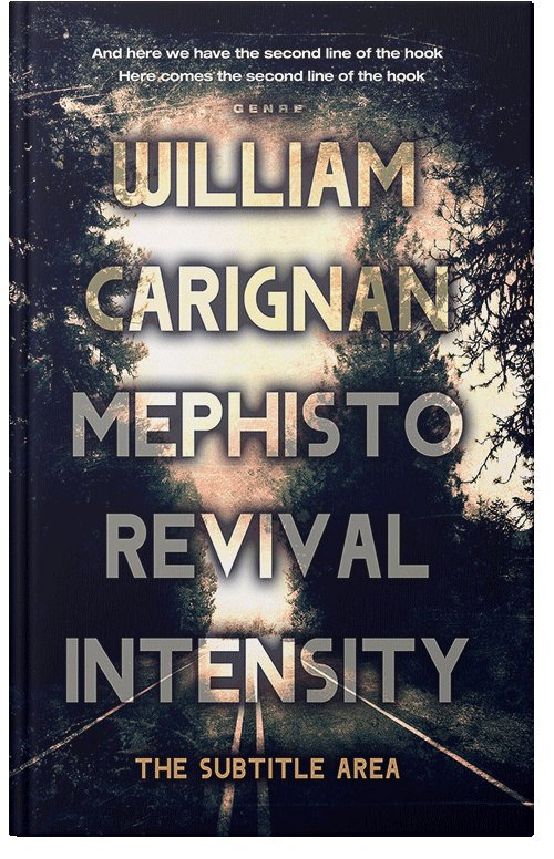 Front view of Premade Mystery & Thriller & Suspense Book Cover - Double Spanish White