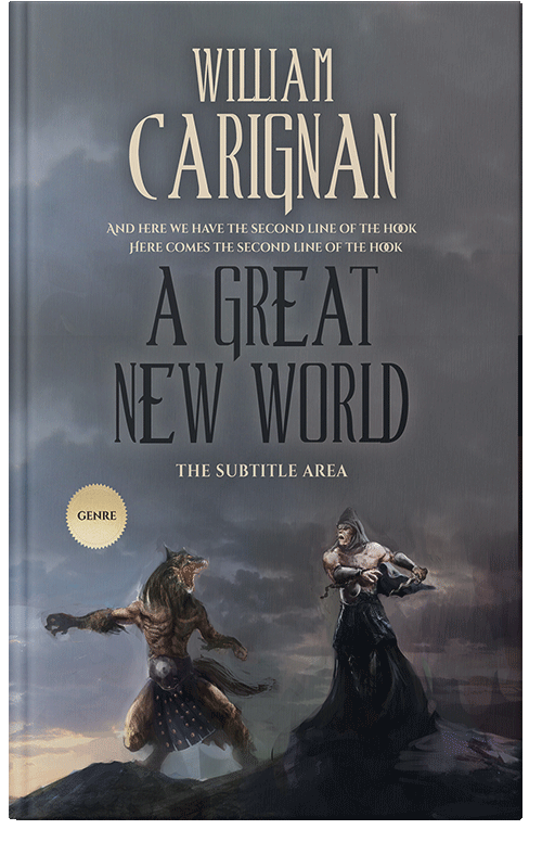 Front view of Abbey #2284 - Premade Fantasy Book Cover