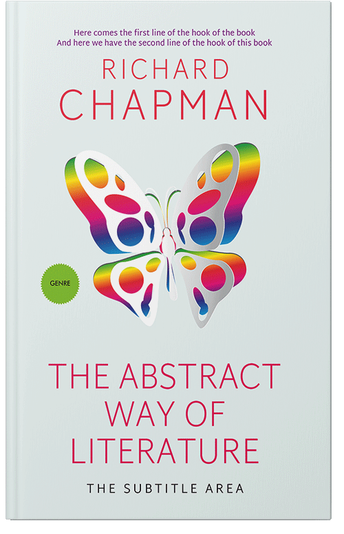 Front view of Premade Abstract Book Cover - Mystic