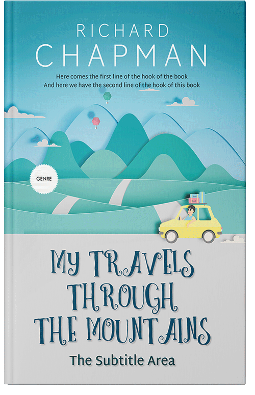 Front view of Premade Travel Book Cover - Geyser