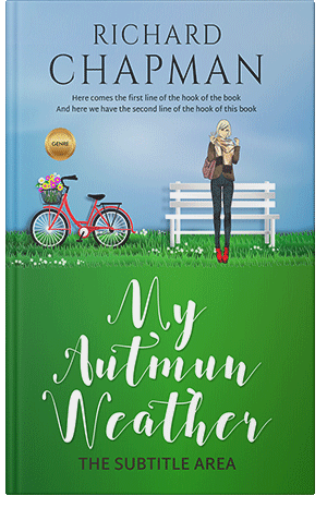 Premade Book Cover Forest Green