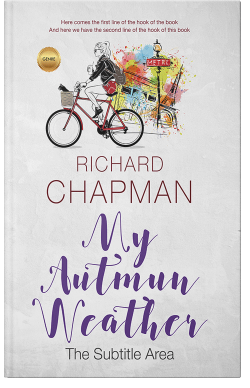 Front view of Premade Chick Lit Book Cover - Gallery