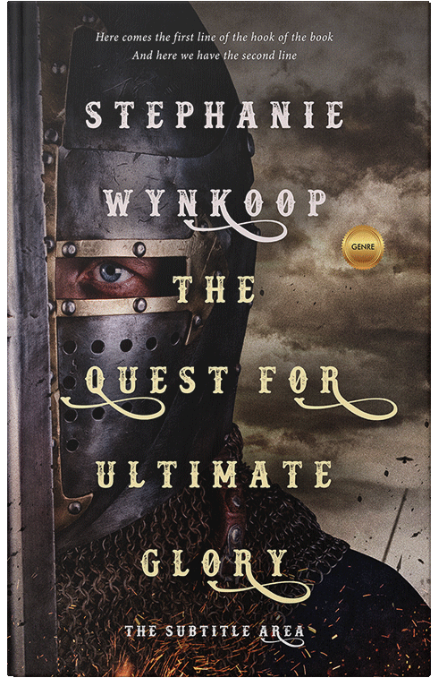 Front view of Premade Historical Book Cover - Cocoa Brown