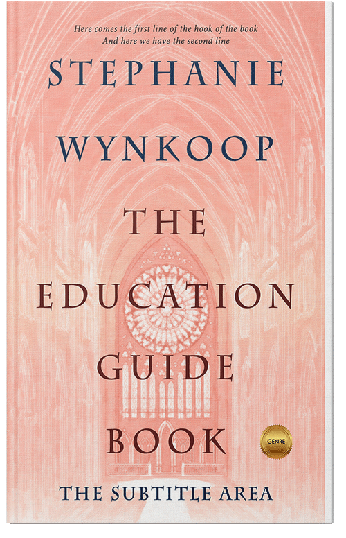 Front view of Premade Religion & Spirituality Book Cover - Apricot Peach