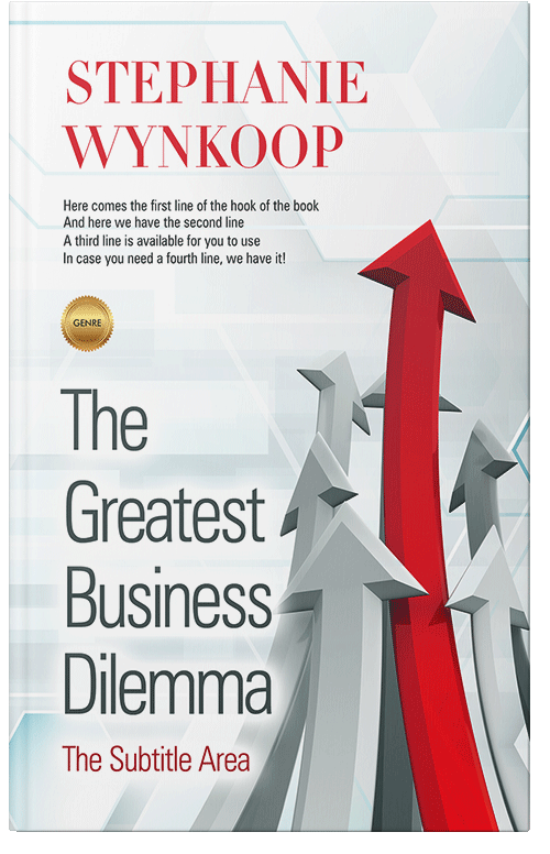 Front view of Premade Self-Improvement & Self-Help Book Cover - Porcelain