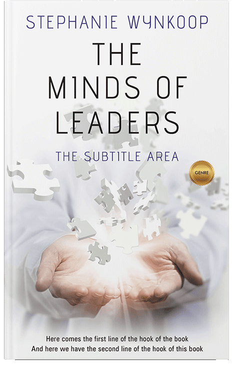 Front view of Ebb #2334 - Premade Abstract Book Cover | BookCoverZone