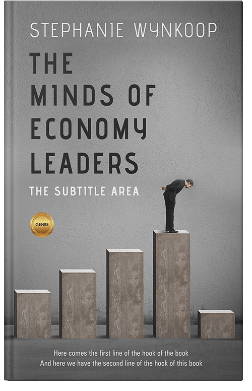 Front view of Premade Business Book Cover - Natural Gray