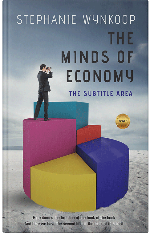 Front view of Premade Business Book Cover - Silver Sand