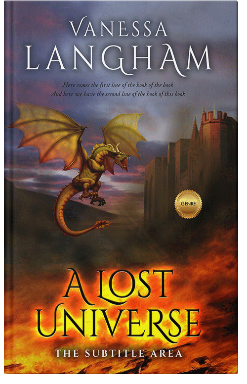 Front view of Premade Fantasy Book Cover - Woody Brown