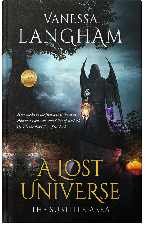 Front view of Premade Fantasy Book Cover - Rainee