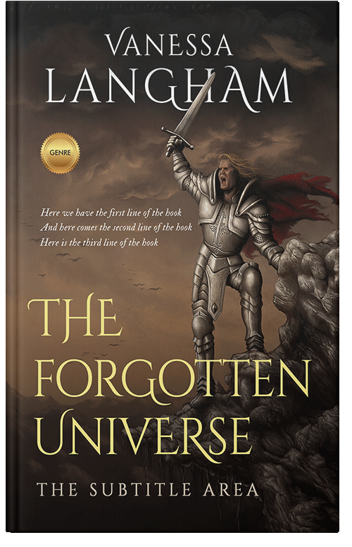 Front view of Premade Fantasy Book Cover - Zeus