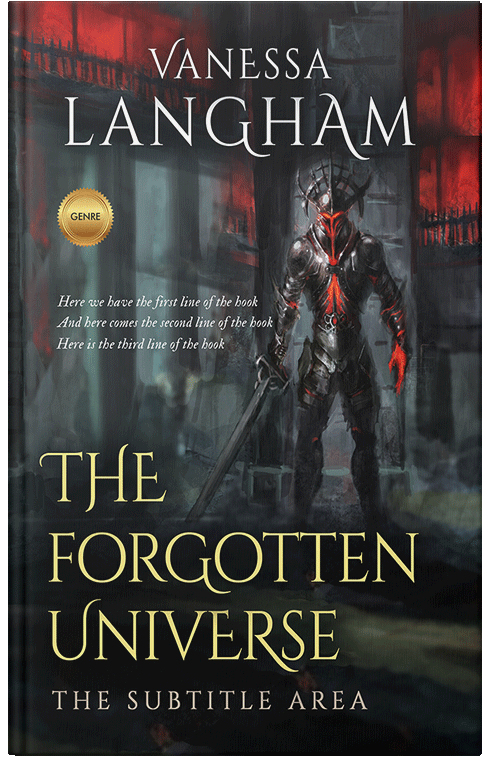 Front view of Premade Apocalyptica Book Cover - Shark