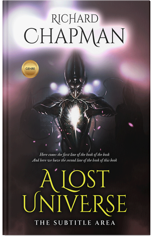 Front view of Premade Fantasy Book Cover - Clam Shell