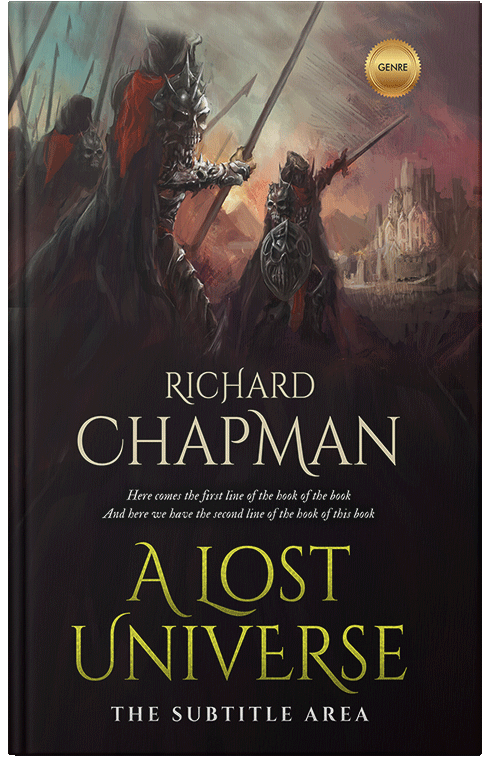 Front view of Premade Fantasy Book Cover - Sandal