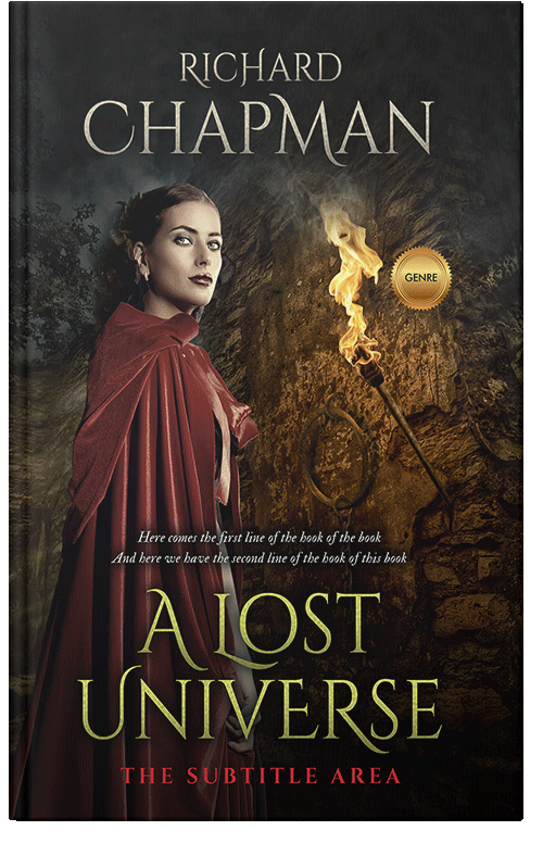 Front view of Premade Fantasy Book Cover - Night Rider