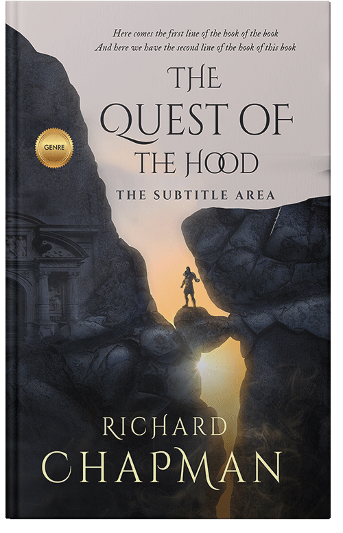 Front view of Premade Fantasy Book Cover - Shark