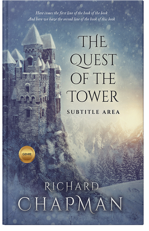 Front view of Premade Fantasy Book Cover - Pale Sky