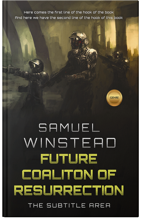 Front view of Premade Apocalyptica Book Cover - Zeus