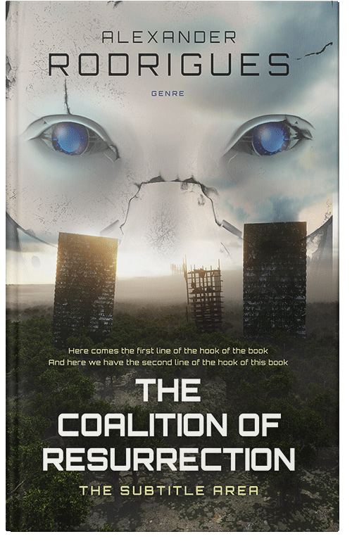 Front view of Premade Apocalyptica Book Cover - Rangitoto