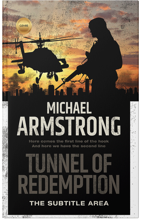 Front view of Premade Mystery & Thriller & Suspense Book Cover - Tan