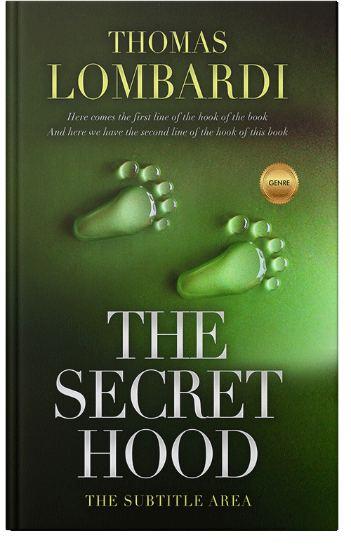 Front view of Premade Health & Mind & Body Book Cover - Deep Forest Green