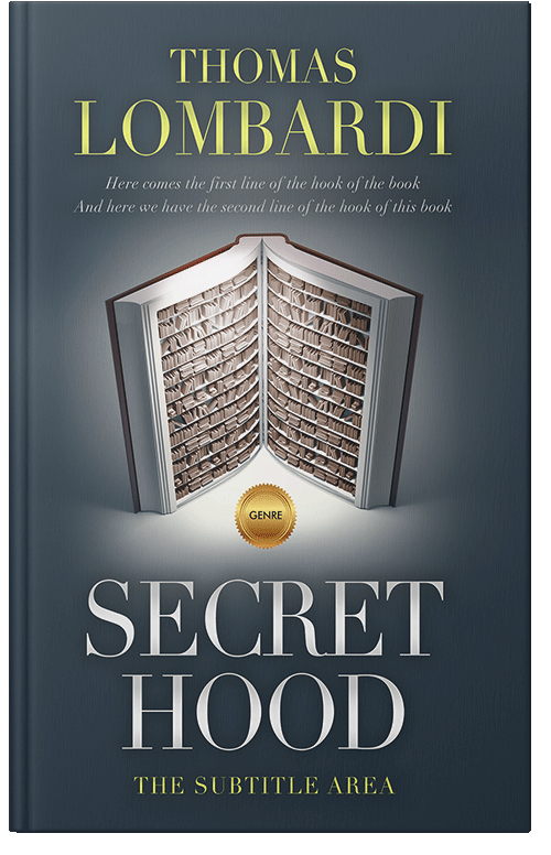 Front view of Premade Fantasy Book Cover - Limed Spruce