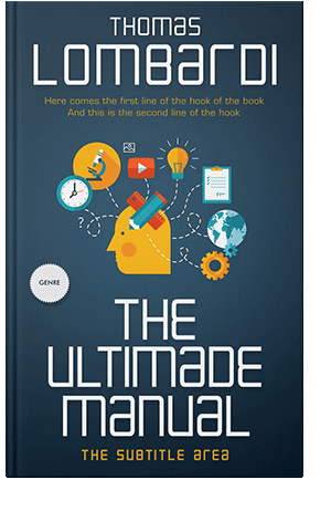 Pre Made Book Cover Nile Blue