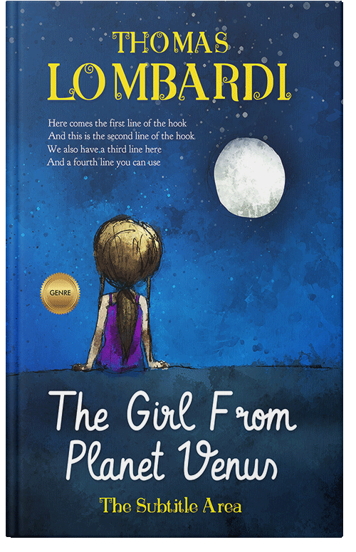 Front view of Premade Romance Book Cover - Chathams Blue