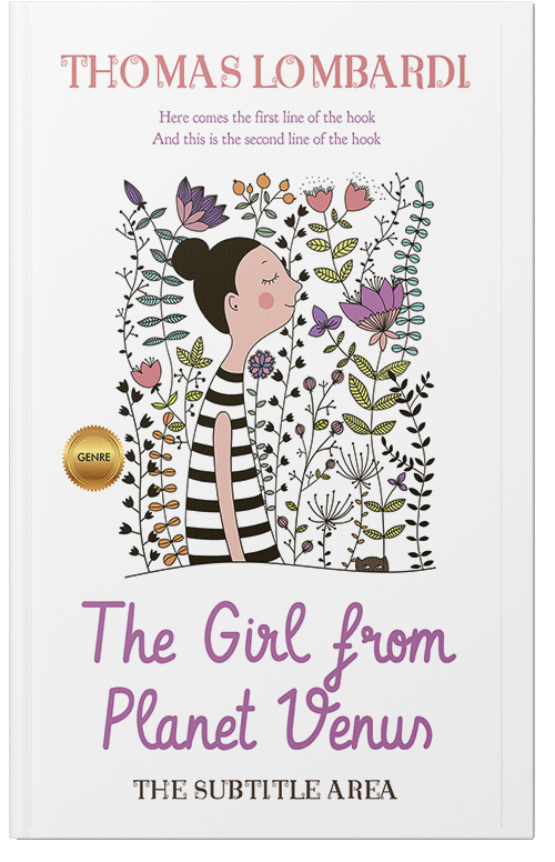 Front view of Premade Fantasy Book Cover - Oriental Pink