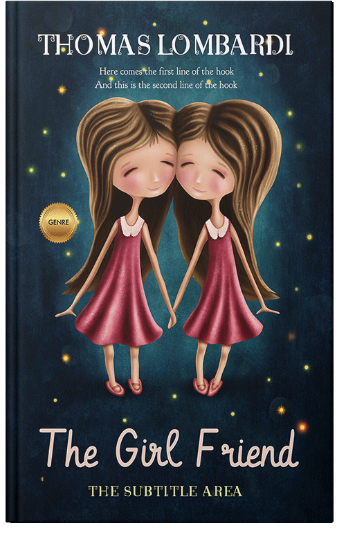 Front view of Premade Children's Book Cover - My Pink