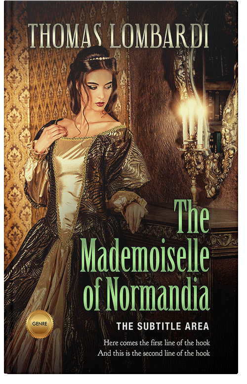 Front view of Premade Historical Book Cover - Laser