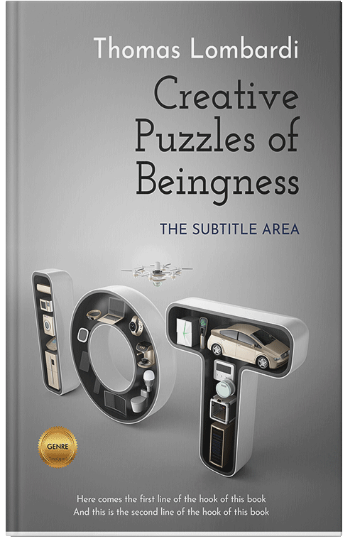 Front view of Premade Business Book Cover - Dusty Gray