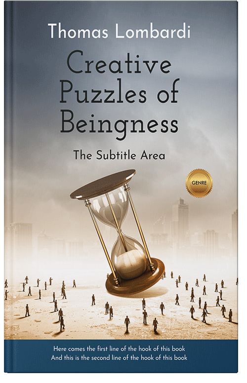 Front view of Premade Business Book Cover - Swirl