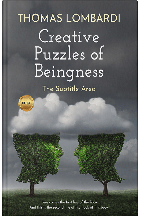 Front view of Premade Business Book Cover - Lunar Green