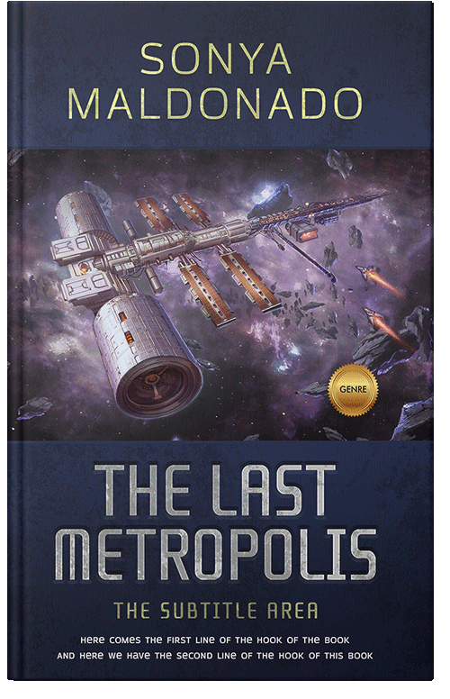 Front view of Premade Science Fiction Book Cover - Ebony Clay