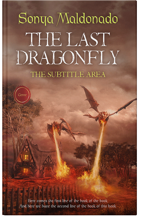 Front view of Premade Fantasy Book Cover - Nutmeg