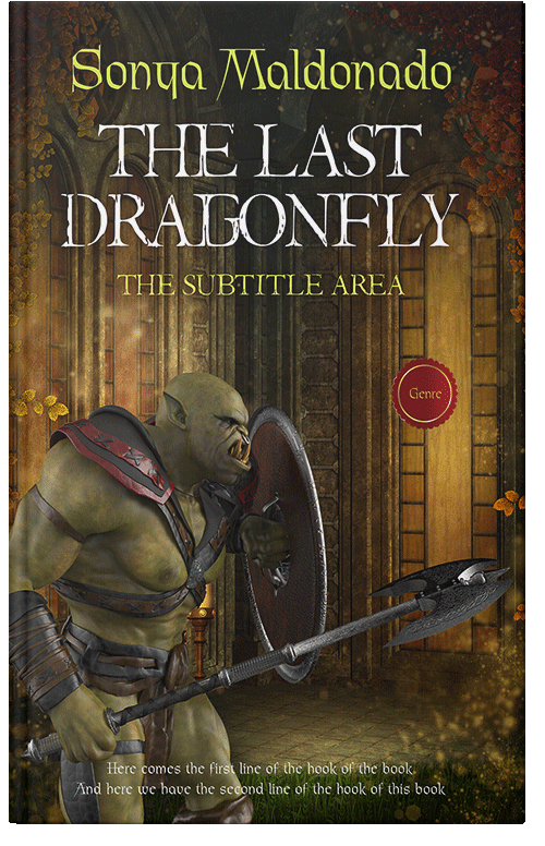 Front view of Premade Romance Book Cover - Black Marlin