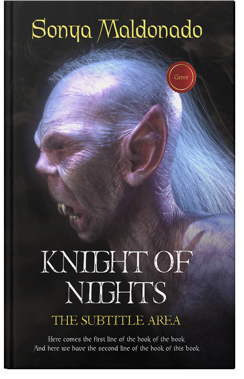 Front view of Premade Horror Book Cover - Thunder